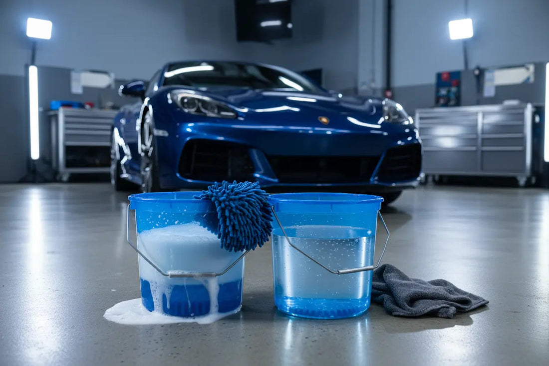 Premium car wash mitt for scratch-free car washing and detailing in New Zealand