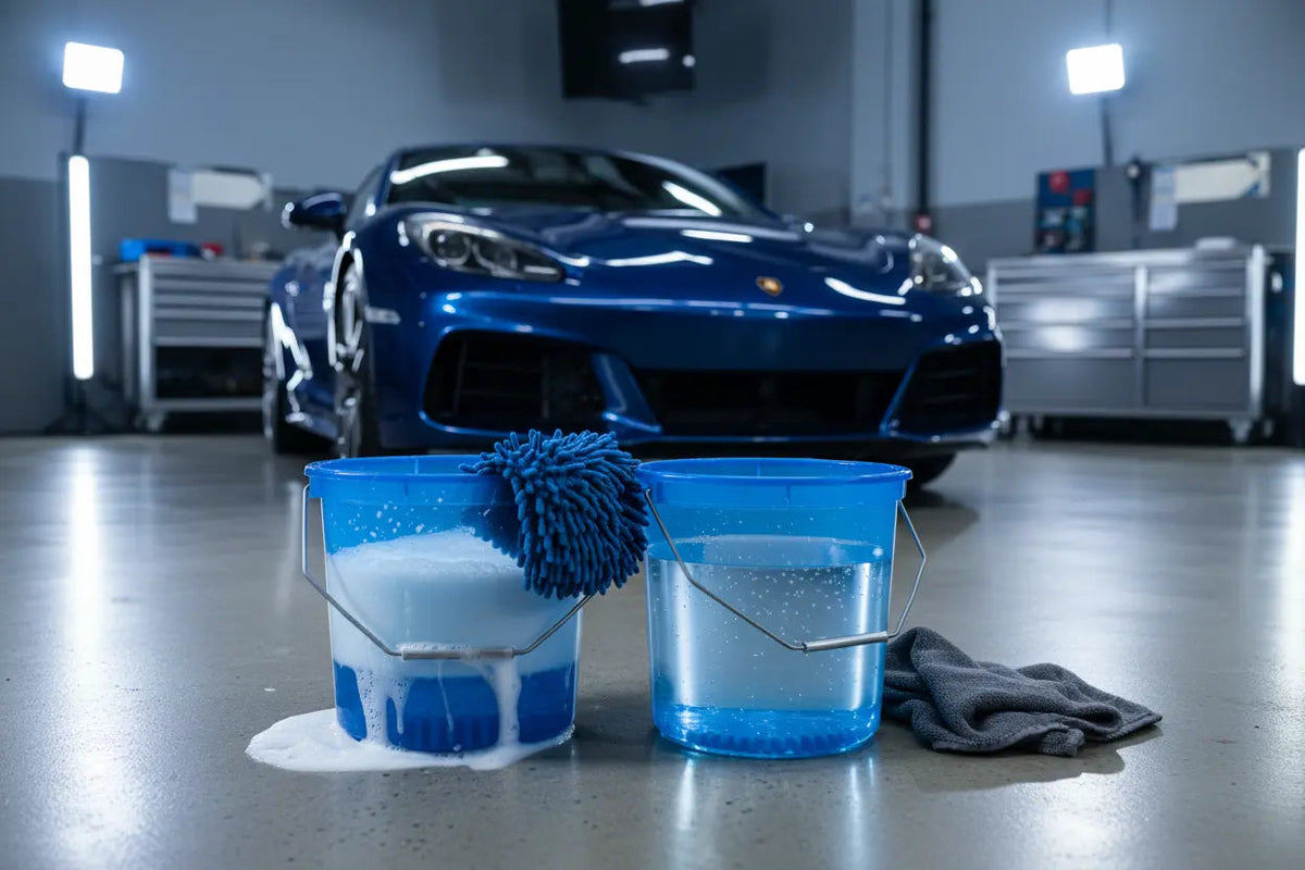 Premium car wash mitt for scratch-free car washing and detailing in New Zealand