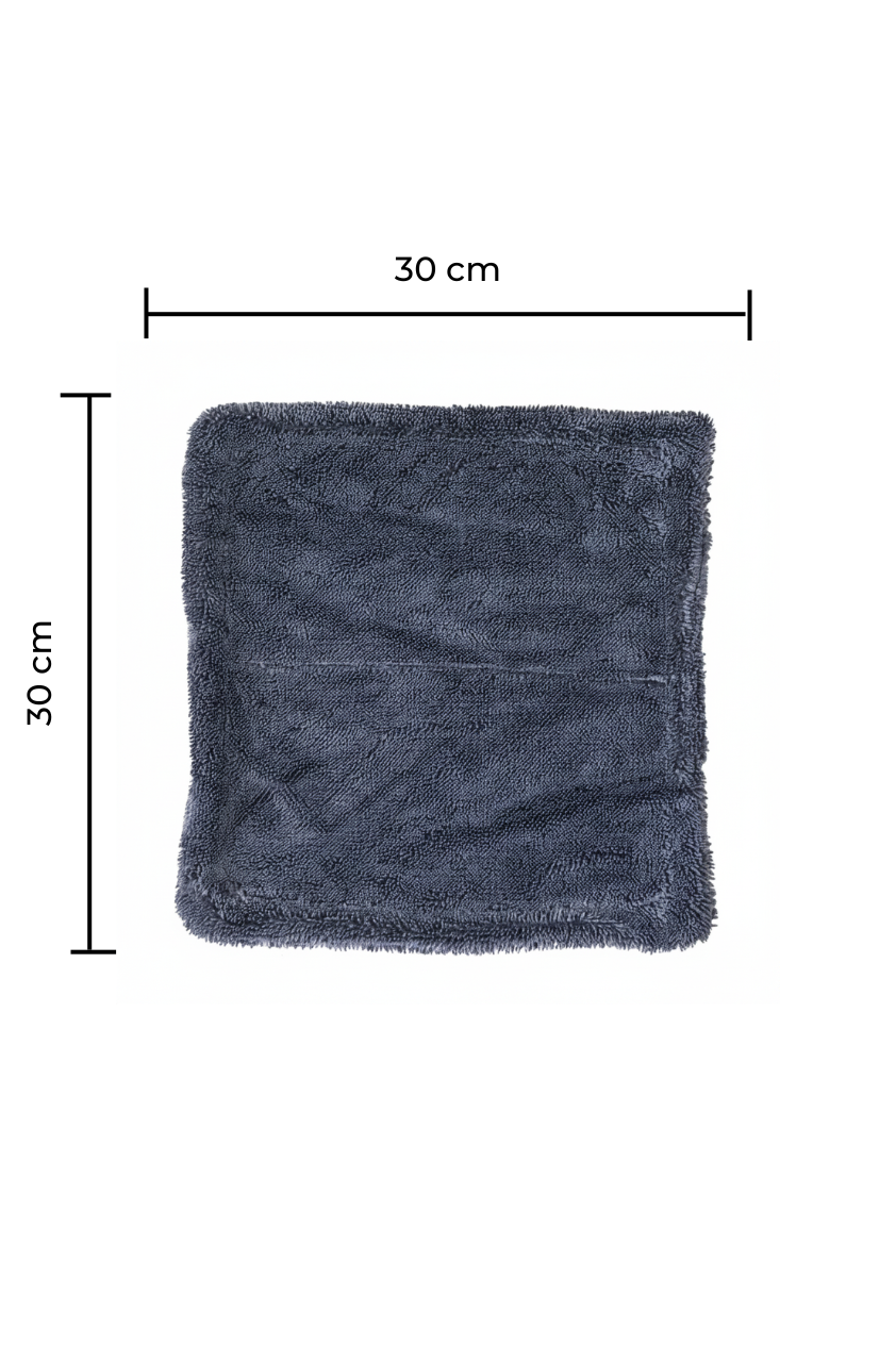 Shineworks Premium Small Microfiber Car Drying Towel — 1200 GSM | Twist Loop | 30cm x 30cm Shineworks