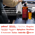 Leather Honey Leather Care Kit – 8oz conditioner, 8oz cleaner and two lint-free cloths for cars, bags & furniture | Shineworks NZ